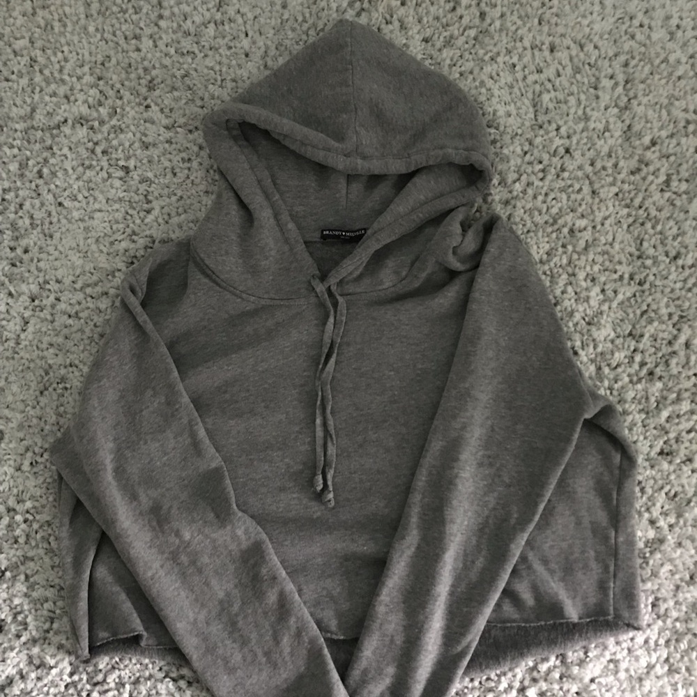 Brandy Melville Cropped Hoodie